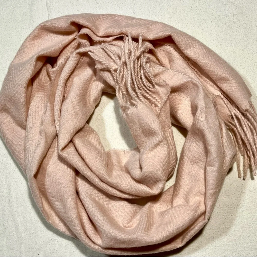 Style & Co. Soft Pink Fringed Scarf